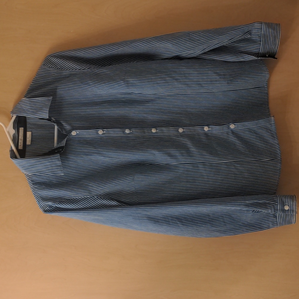 Classic Blue Stripe Van Heusen Button-up